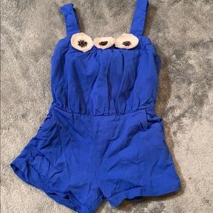 Blue Janie& jack romper